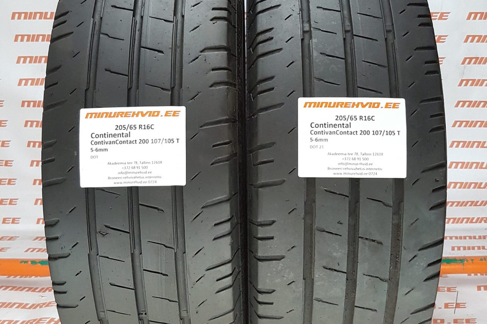 Used summer tire 205/65R16 Continental ContiVanContact 200 107/105 T.