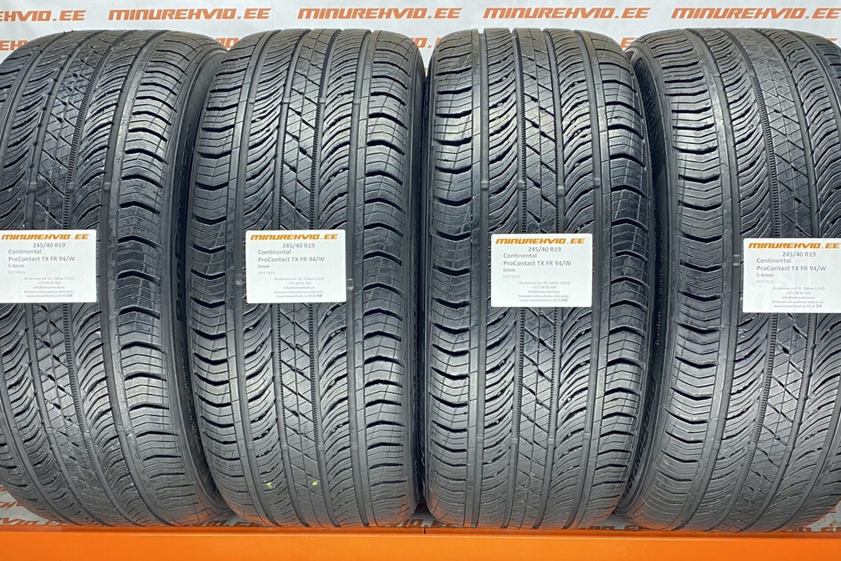 Used summer tire 245/40R19 Continental ProContact TX FR 94/W