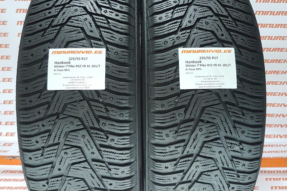 Used studded tire 225/55R17 Hankook Winter I*Pike RS2 FR XL 101/T