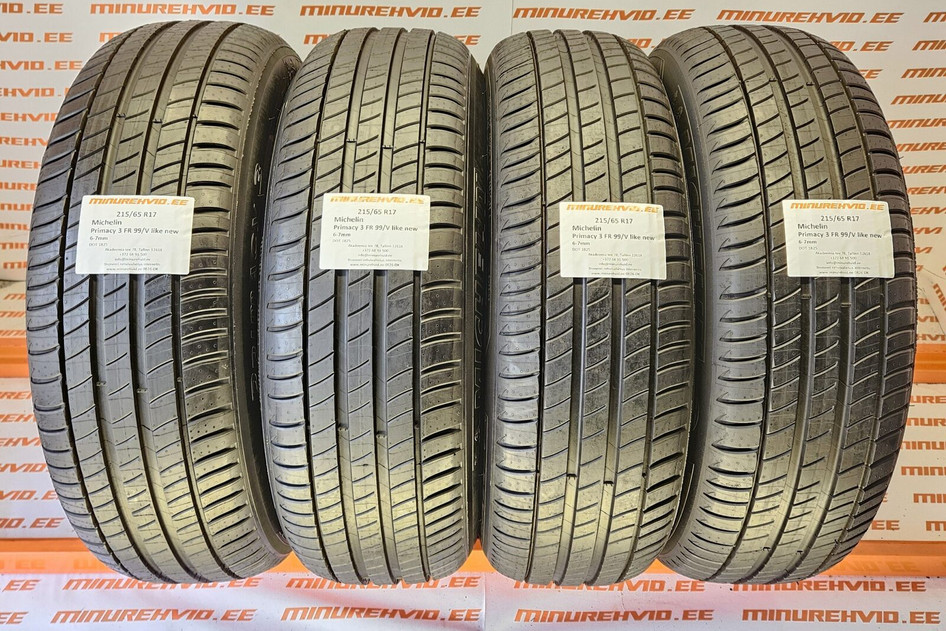 Used summer tire 215/65R17 Michelin Primacy 3 FR 99/V like new 1825
