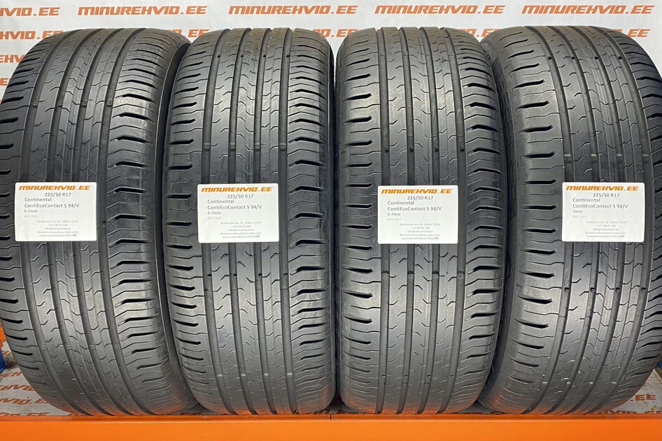 Used summer tire 225/50R17 Continental ContiEcoContact 5 94/V 1023