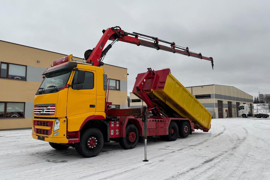 Volvo FH500 8X2*6 + CRANE HIAB + LIFT HIAB + VEB + FULL AIR, 2012, 373 kW, дизель, автомат