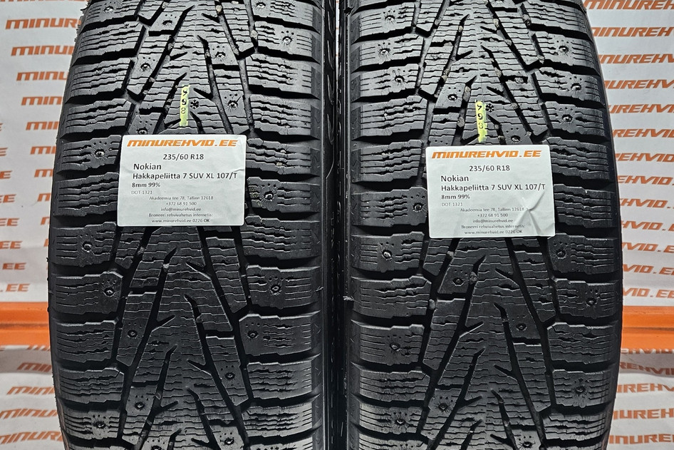 Kasutatud naastrehv 235/60R18 Nokian Hakkapeliitta 7 SUV XL 107/T