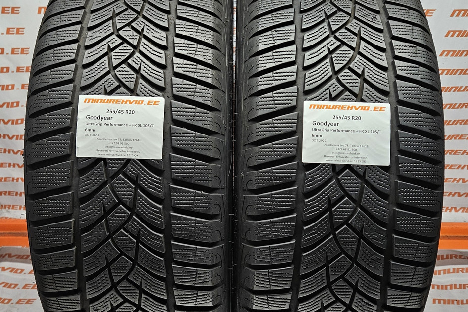 Used studless winter tire 255/45R20 GoodYear UltraGrip Performance + FR XL 105/T