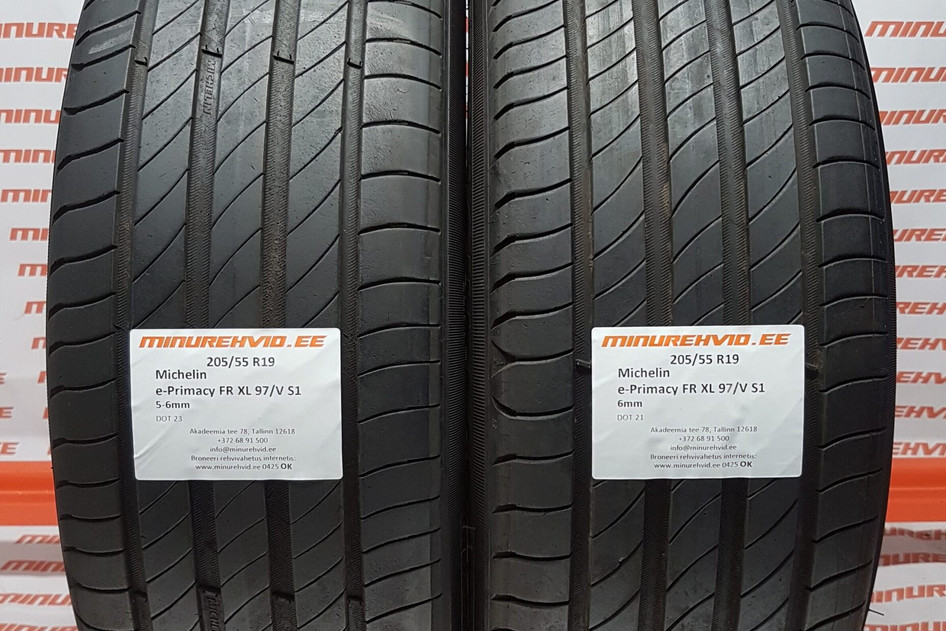 Used summer tire 205/55R19 Michelin e-Primacy FR XL 97/V S1