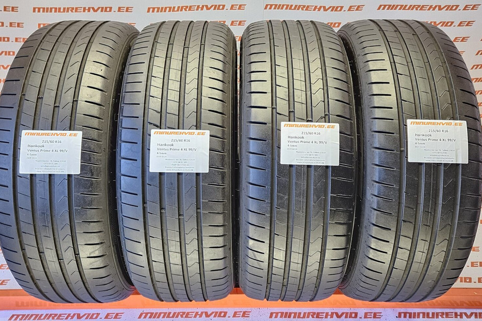 Подержанный летняя шина 215/60R16 Hankook Ventus Prime 4 XL 99/V