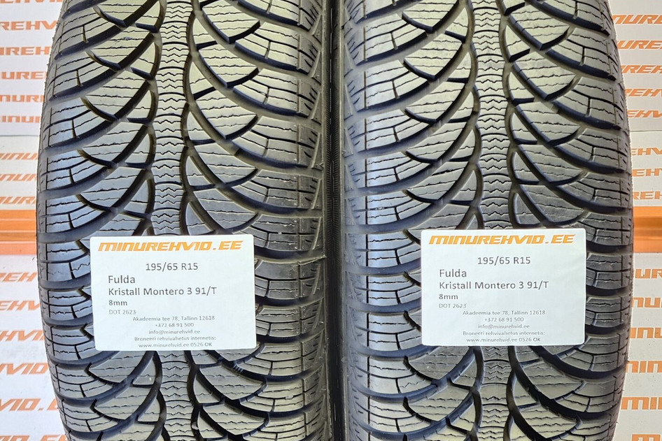 Kasutatud lamellrehv 195/65R15 Fulda Kristall Montero 3 91/T
