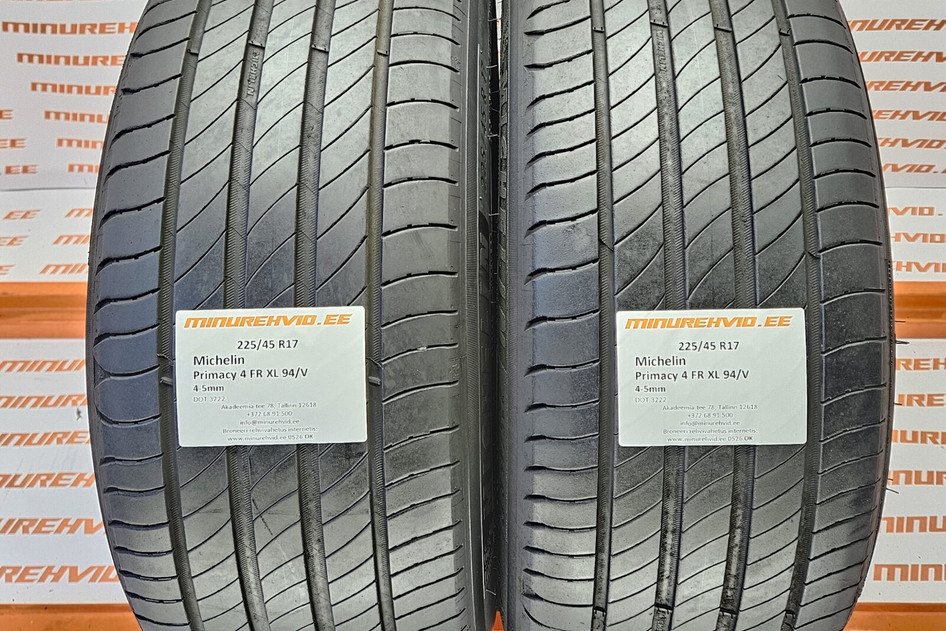 Подержанный летняя шина 225/45R17 Michelin Primacy 4 FR XL 94/V 3222