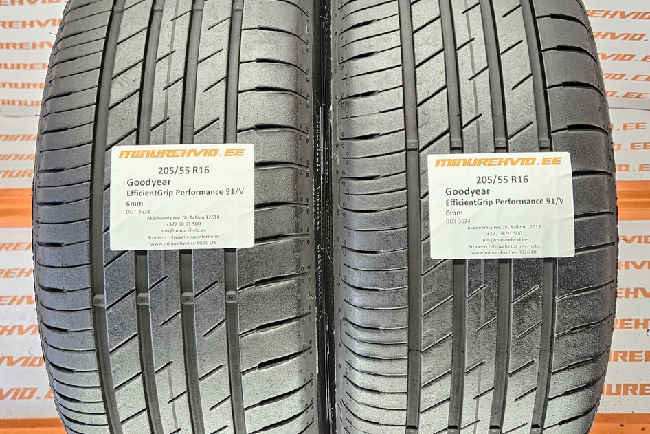 Kasutatud suverehv 205/55R16 GoodYear EfficientGrip Performance 91/V 3624