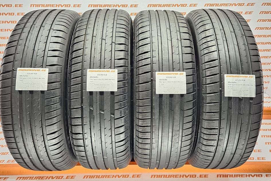 Kasutatud suverehv 225/60R18 Michelin Pilot Sport 4 SUV FR 100/V like new