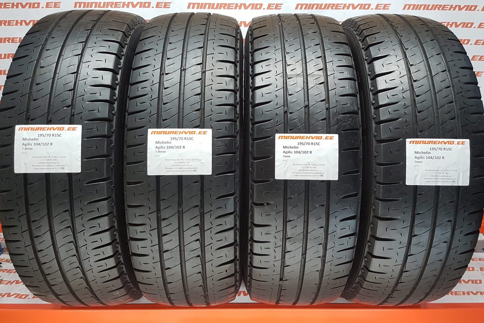 Kasutatud suverehv 195/70R15 Michelin Agilis 104/102 R