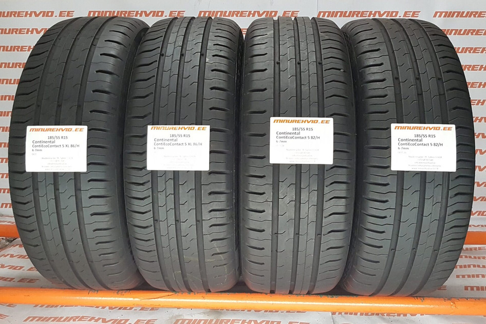 Подержанный летняя шина 185/55R15 Continental ContiEcoContact 5 XL 86/H