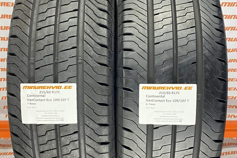 Used summer tire 215/60R17 Continental VanContact Eco 109/107 T