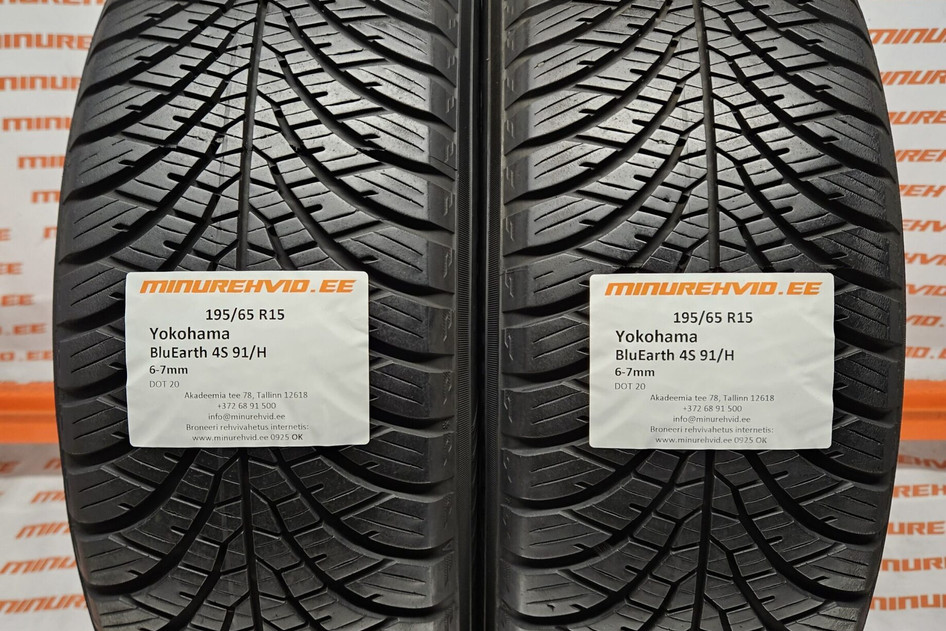 Kasutatud suverehv 195/65R15 Yokohama BluEarth 4S 91/H