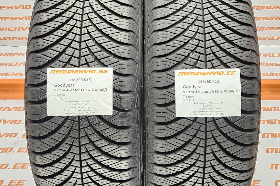Kasutatud lamellrehv 185/60R15 GoodYear Vector 4Seasons GEN-2 XL 88/H