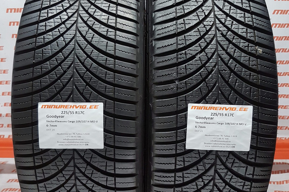 Kasutatud suverehv 225/55R17 GoodYear Vector 4Seasons Cargo 109/107 H MO-V