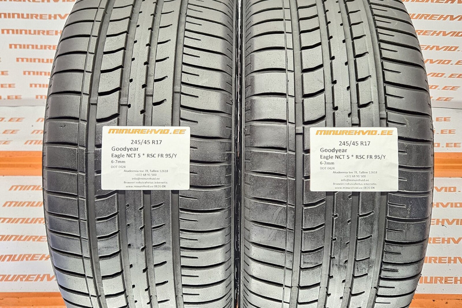 Kasutatud suverehv 245/45R17 GoodYear Eagle NCT 5 * RSC FR 95/Y 0424
