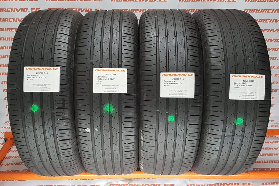 Kasutatud suverehv 205/60R16 Continental EcoContact 6 92/V