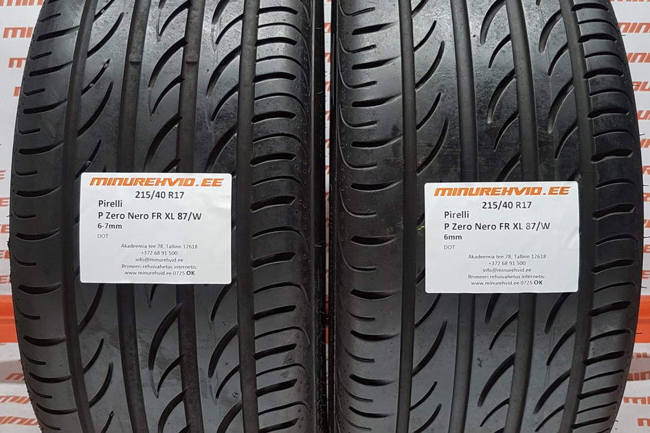 Kasutatud suverehv 215/40R17 Pirelli P Zero Nero FR XL 87/W