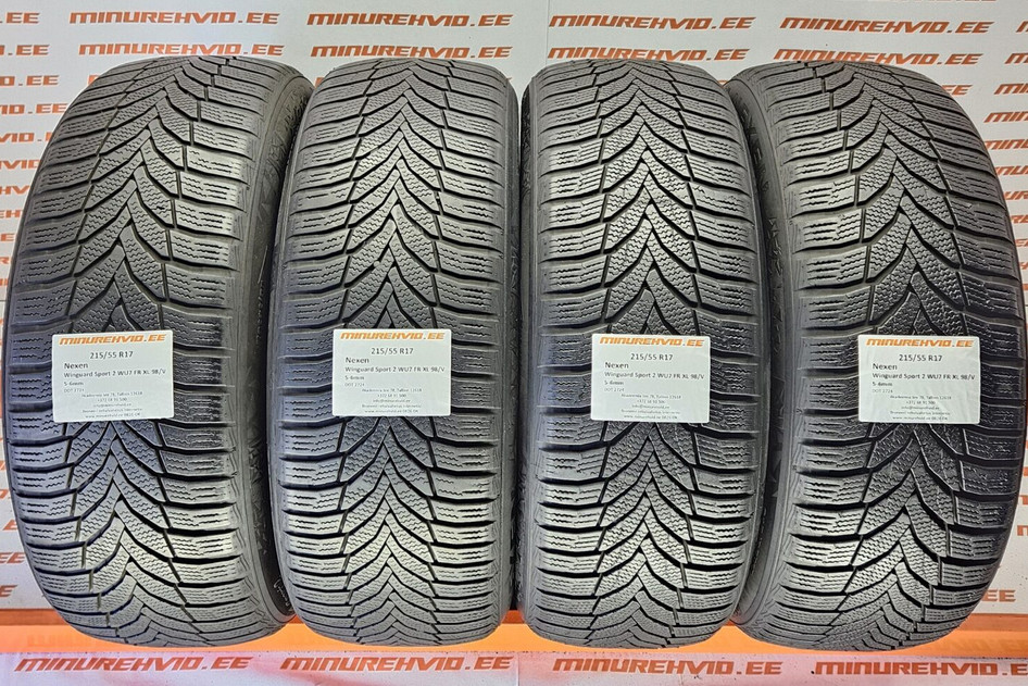 Kasutatud lamellrehv 215/55R17 Nexen Winguard Sport 2 WU7 FR XL 98/V
