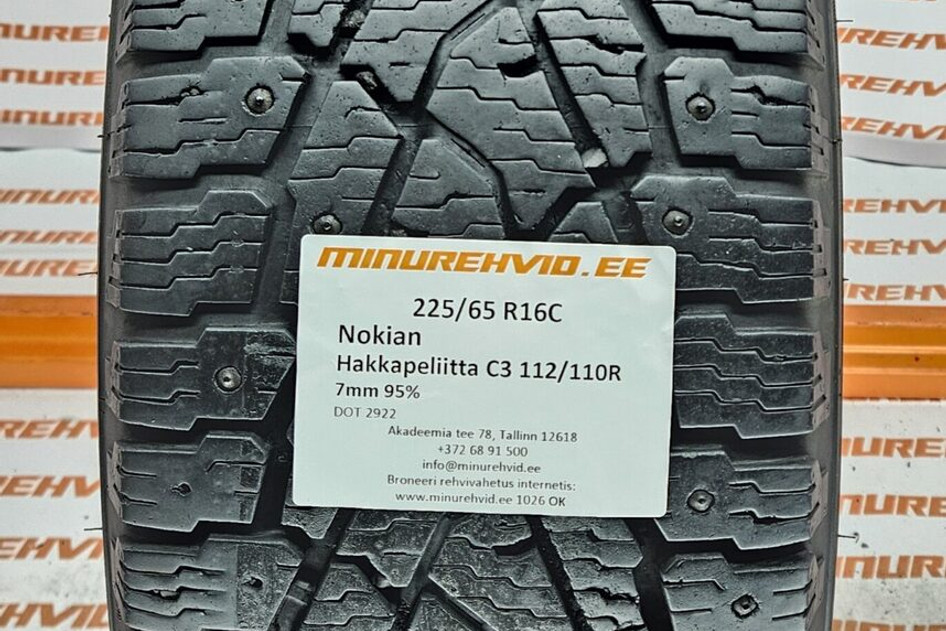 Подержанный шипованная шина 225/65R16 Nokian Hakkapeliitta C3 112/110/R