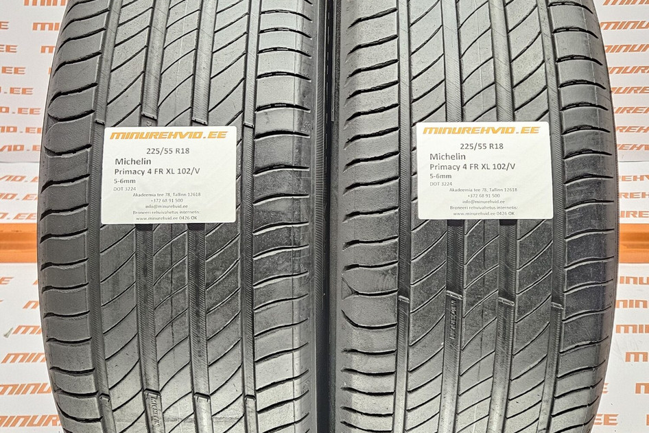 Lietots summer tire 225/55R18 Michelin Primacy 4 FR XL 102/V