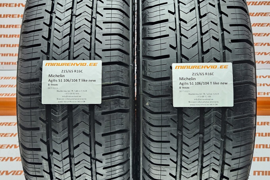 Kasutatud suverehv 215/65R16 Michelin Agilis 51 106/104 T like new