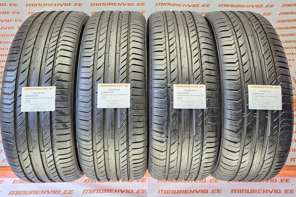 Used summer tire 235/45R19 Continental ContiSportContact 5 FR XL 99/V like new