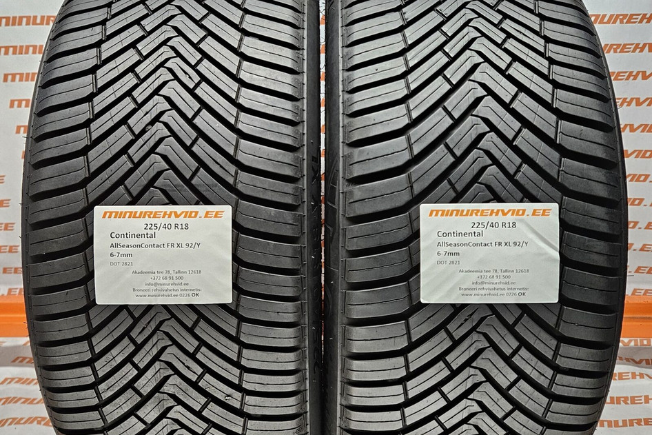 Used studless winter tire 225/40R18 Continental AllSeasonContact FR XL 92/Y
