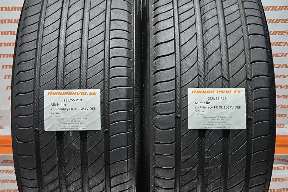 Used summer tire 235/55R19 Michelin e - Primacy FR XL 105/V DEF