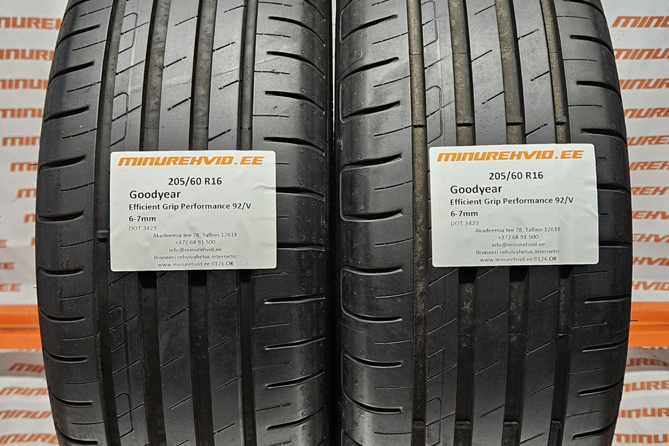 Used summer tire 205/60R16 GoodYear EfficientGrip Performance 92/V