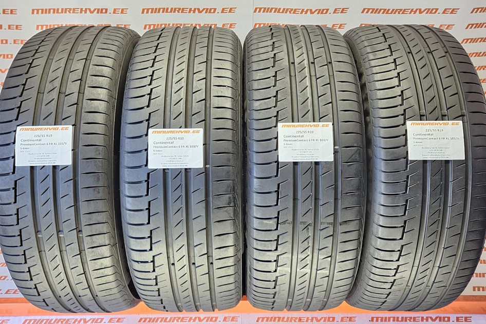 Used summer tire 225/55R19 Continental PremiumContact 6 FR XL 103/V