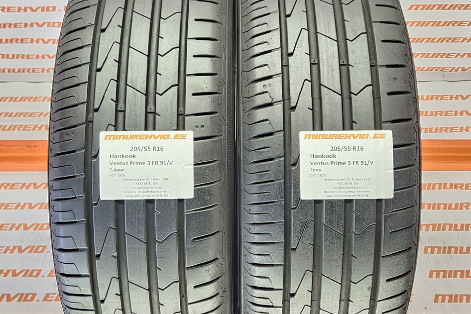 Kasutatud suverehv 205/55R16 Hankook Ventus Prime 3 FR 91/V 1825