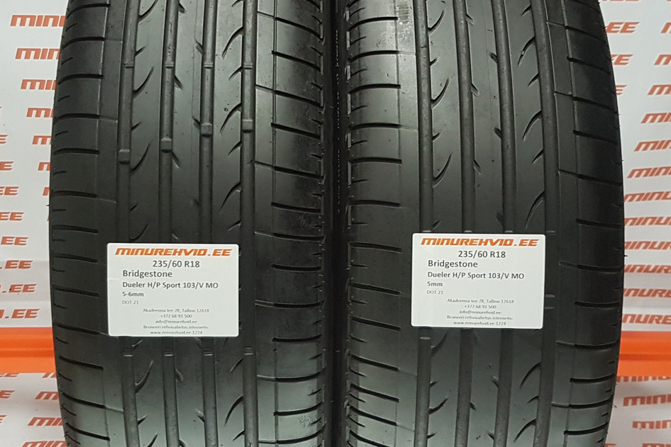 Kasutatud suverehv 235/60R18 Bridgestone Dueler H/P Sport 103/V MO