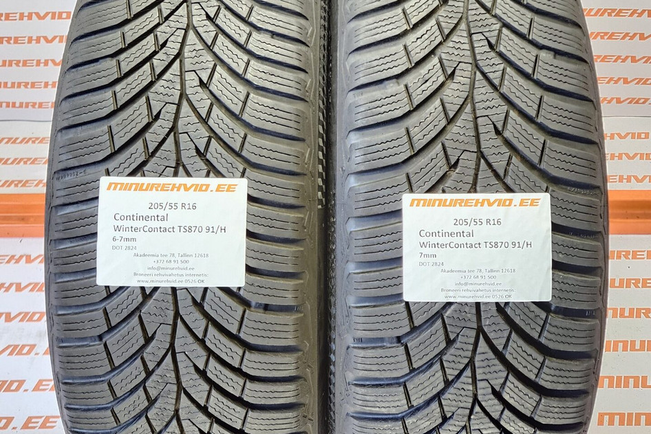Kasutatud lamellrehv 205/55R16 Continental WinterContact TS870 91/H