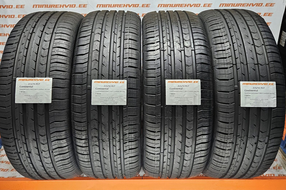 Used summer tire 215/55R17 Continental ContiPremiumContact 5 94/V ContiSeal Like new 1