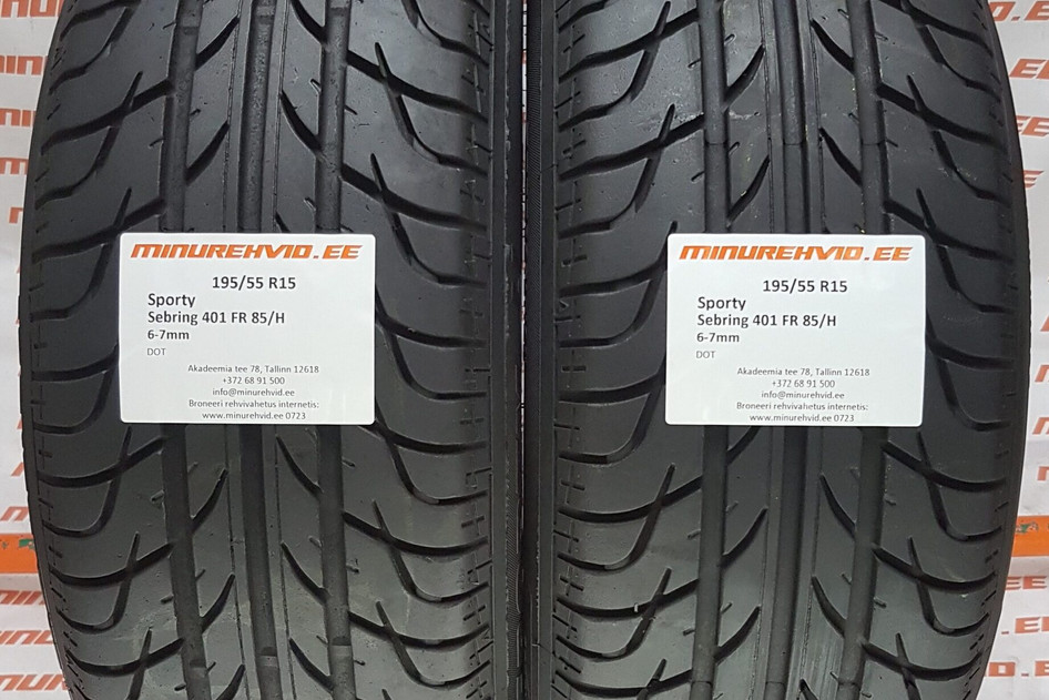 Подержанный летняя шина 195/55R15 Sportiva Sporty Sebring 401 FR 85/H