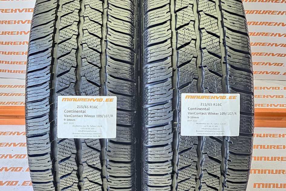 Kasutatud lamellrehv 215/65R16 Continental VanContact Winter 109/107/R 3122