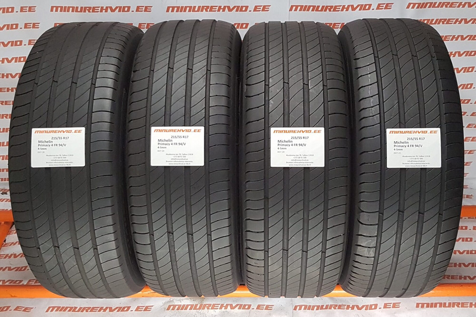 Kasutatud suverehv 215/55R17 Michelin Primacy 4 FR 94/V