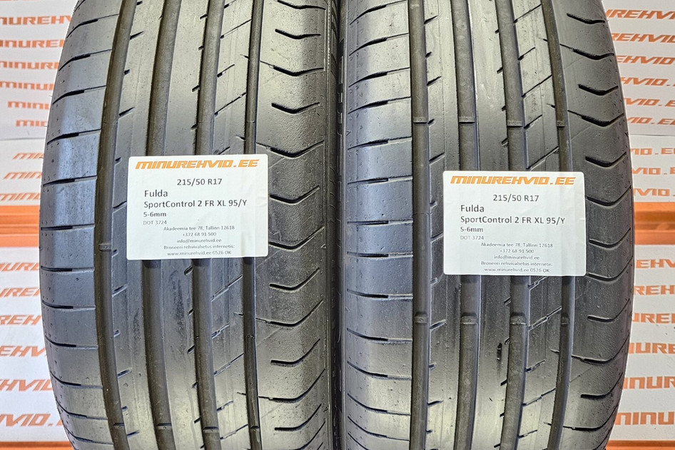 Kasutatud suverehv 215/50R17 Fulda SportControl 2 FR XL 95/Y 3724