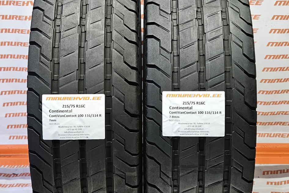 Used summer tire 215/75R16 Continental ContiVanContact 100 116/114 R