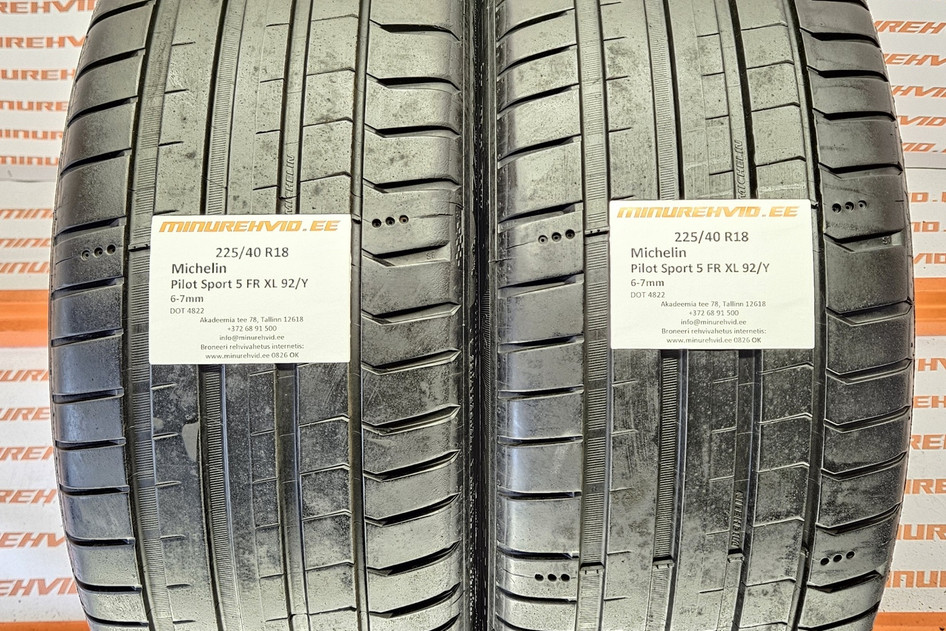 Kasutatud suverehv 225/40R18 Michelin Pilot Sport 5 FR XL 92/Y 4822