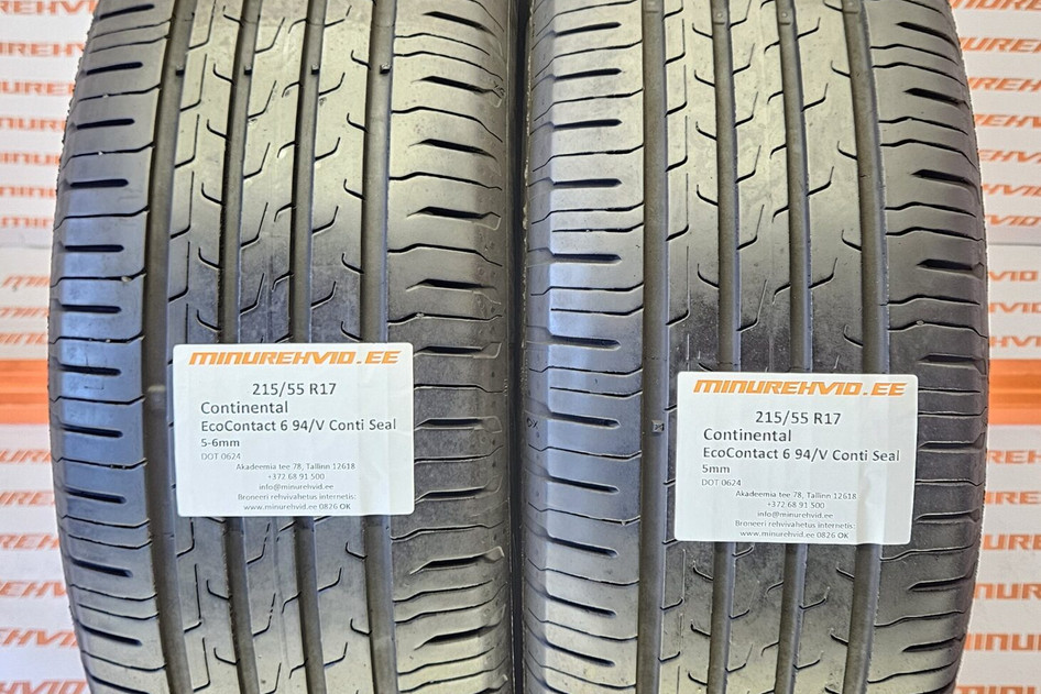 Kasutatud suverehv 215/55R17 Continental EcoContact 6 94/V Conti Seal