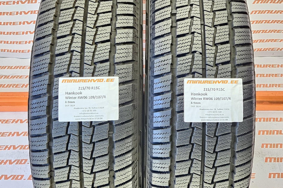 Used studless winter tire 215/70R15 Hankook Winter RW06 109/107/R