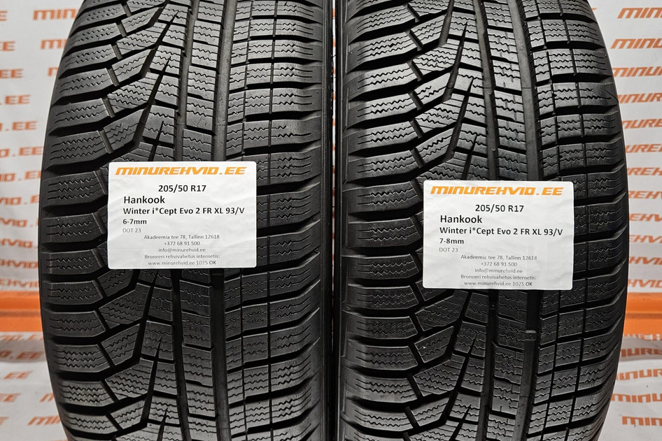 Used studless winter tire 205/50R17 Hankook Winter i*Cept Evo 2 FR XL 93/V