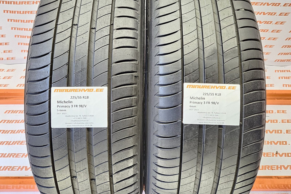 Подержанный летняя шина 225/55R18 Michelin Primacy 3 FR 98/V