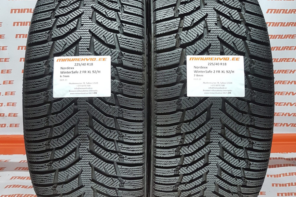 Used studless winter tire 225/40R18 Nordexx WinterSafe 2 FR XL 92/H