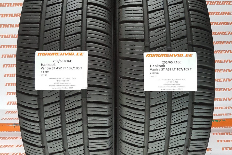 Used summer tire 205/65R16 Hankook Vantra ST AS2 LT 107/105 T
