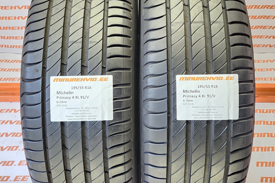 Used summer tire 195/55R16 Michelin Primacy 4 XL 91/V 4124