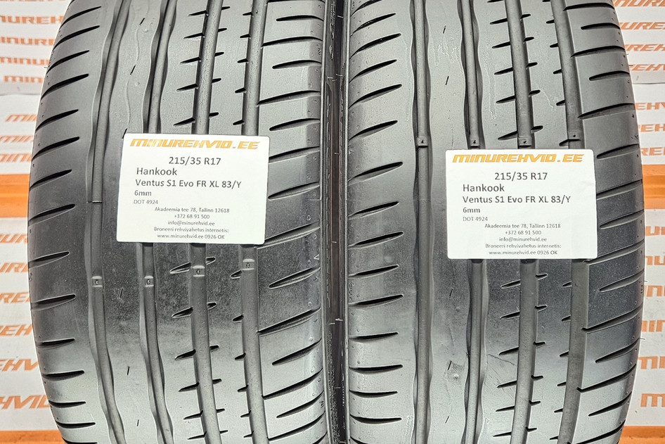 Kasutatud suverehv 215/35R17 Hankook Ventus S1 Evo FR XL 83/Y